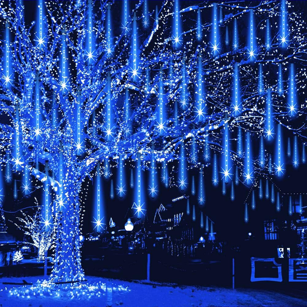 Meteor Shower Lights Outdoor Christmas Lights UL Certified Falling Rain Drop Sno
