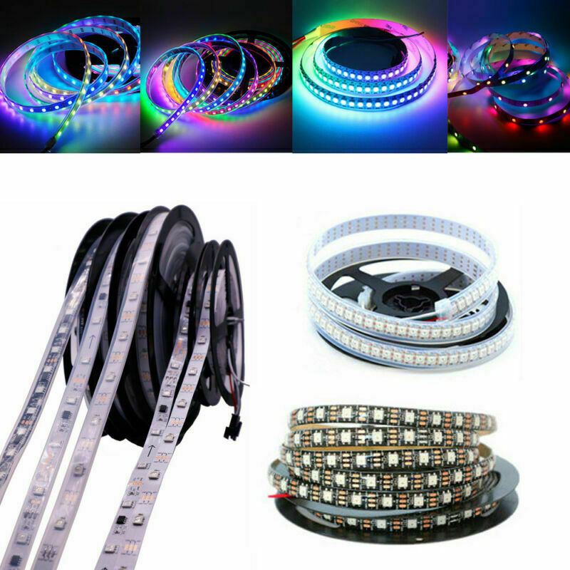 DC5V/12V/24V 5050 Dream Color RGB LED Strip Light WS2811/WS2812B IC Individual
