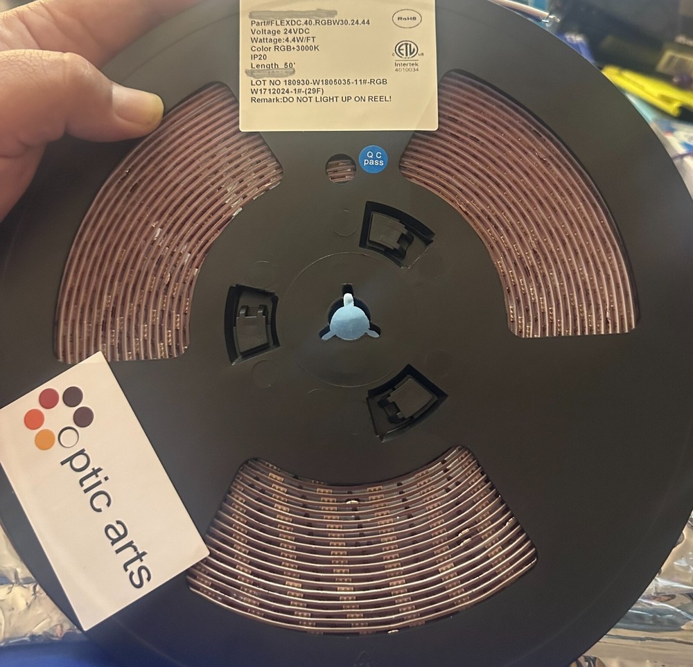 FLEXDC.40.RGBW30.24.44 RGBW LED Spec Commercial Grade 3M Adhesive – 50′ Reel NIB