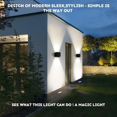 Scpitw Modern Wall Lights 4 Pcs Led Wall Pack Light Waterproof Outdoor Sconces