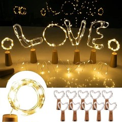 10 Pack Wine Bottle Lights with Cork 20 LEDs 6.6 Ft Fairy String Lights Battery