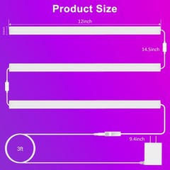 RGB Under Cabinet Lights Kit – Smart App & Remote Control, Dimmable LED Bar for
