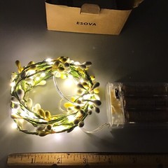 LED Garland Style String Lights Battery ( not included) Tested