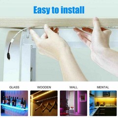 16FT 5050 RGB Cool White Non-waterproof Flexible 5M 300 LED Strip Light Lamp 12V