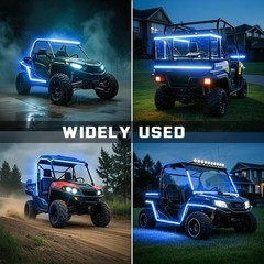 16ft BLUE 2538 SMD 300 LED Rope Tape Lights Waterproof IP65 DC12V+24 Key Remote