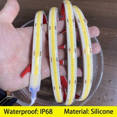 16.4ft 384LEDs/m Waterproof COB LED Strip Lights IP68 Outdoor Boat Cars Lighting
