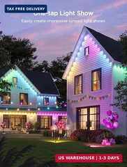 Govee 16.4ft Extension Lights Only for Permanent Outdoor Lights 2,White | Applic