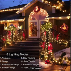 100 LED Solar Fairy String Light Copper Wire Outdoor Waterproof Garden Decor