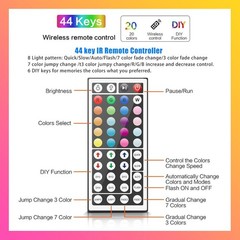 TJOY 100 ft LED Strip Lights with 44 Key Remote, 100ft, Multicolor