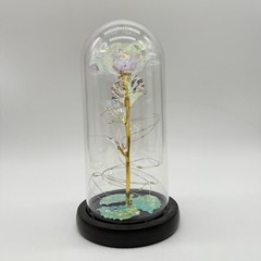 Unbranded Covered LED Rose Eternal Rose Fairy light Battery Flower Holiday Gift