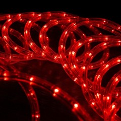 25FT Red LED Connectable Rope Light Flexible Outdoor Holiday Patio Palm Tree