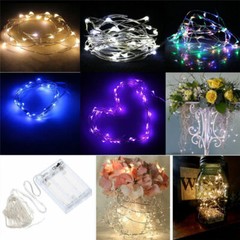 LED String Fairy Lights Copper Wire Battery Powered Waterproof 20 / 50 / 100 LED