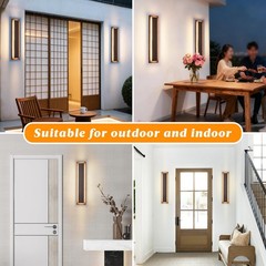 Zsmaiku 24 In Long Outdoor Led Wall Lights Modern Exterior Garage Wall