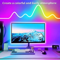 100Ft LED Neon Rope Lights with App and Remote Control, IP65 Waterproof Neon Str