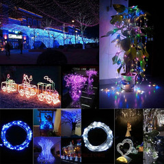 2-10m 20/50/100 LED Battery Micro Rice Wire Copper Fairy String Lights Party