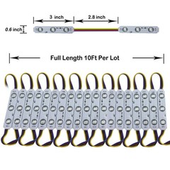 10-100FT Waterproof 5050 SMD 3 LED Module Lights Store Front Window Sign Lamp