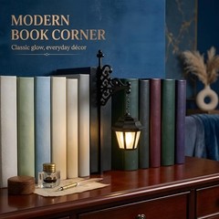 Mini Hanging Bookshelf Lantern Warm LED, Library Book Light for Book Lovers