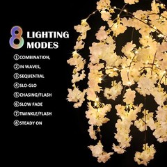 4ft Cherry Blossom Tree Lights LED Artificial Lighted Trees for Party Christmas