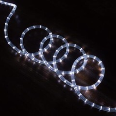 Cool White 8-Mode LED Outdoor Waterproof Rope Light 10′ 25′ 50′ 100′ 150′ 300’ft