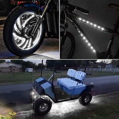 Lot Waterproof 12”/15 DC 12V Motor LED Strip Underbody Light For Car Motorcycle