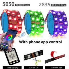 24/44-key WIFI Led Strip SMD 5050 2835 12V RGB Lights Flexible 5-15M 30/60LEDs/m