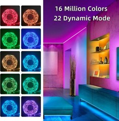 100Ft LED Strip Lights, Smart Light with App Remote Control, RGB LED Lights for