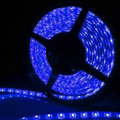 16.4ft 5050 Blue LED Strip Light DC12V 300 LED Waterproof Tape Light Flexible 5M