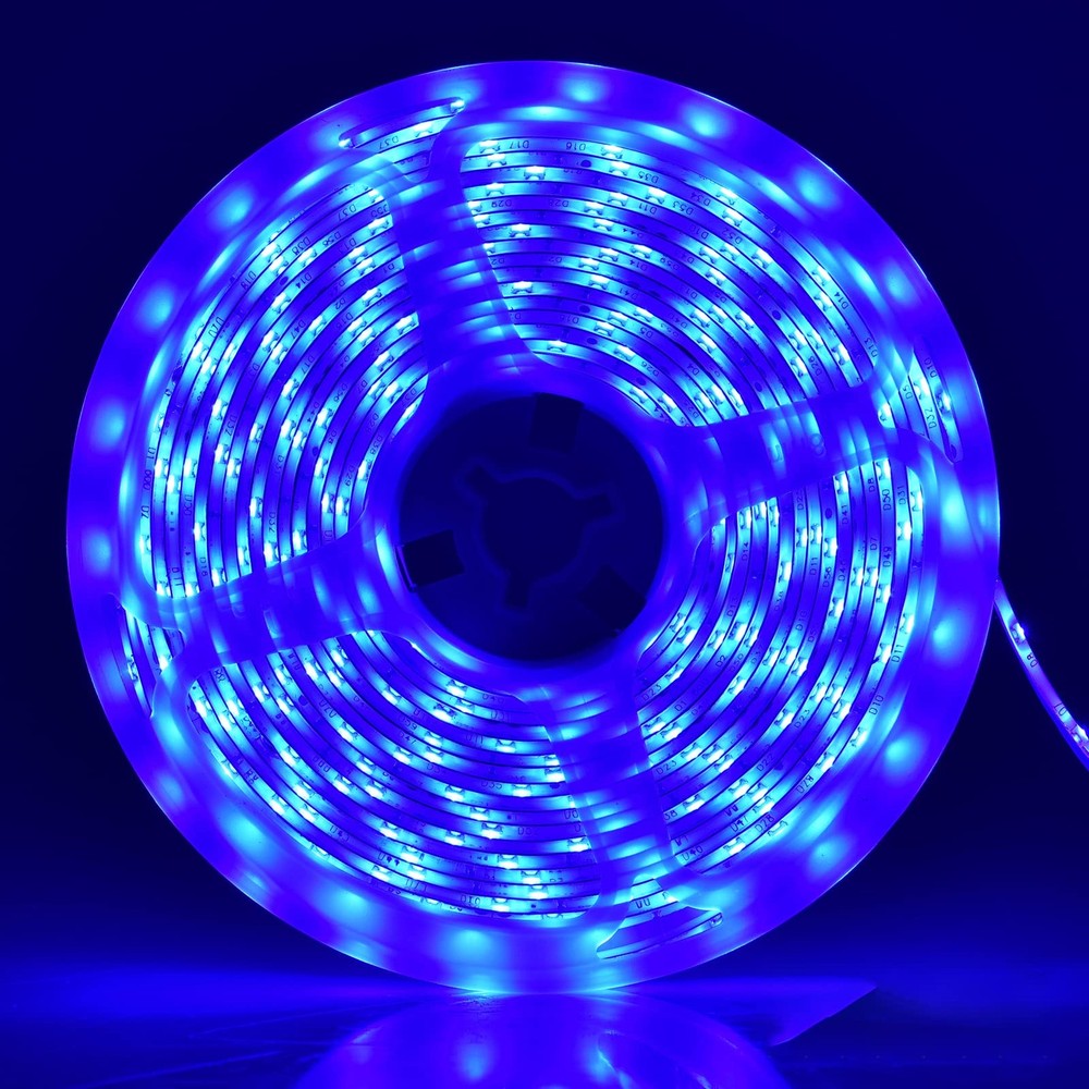 12V LED Light Strip IP65 Waterproof Blue LED Strip Lights 16.4ft/5m Cuttable …