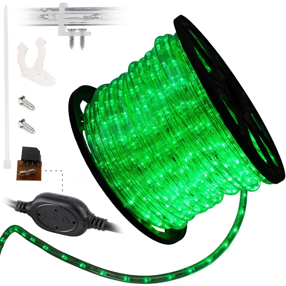 Assorted Sizes Green LED Rope Lighting Indoor Outdoor Christmas Xmas Extendable