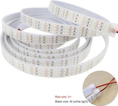 16.4Ft Super Bright Triple Row LED Strip Lights, Daylight White 6000K DC12V 1800