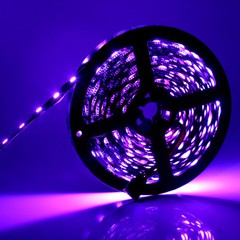 5pcs x 16.4ft 300leds RGB 5050 SMD LED Strip Light Lamp Black PCB Non-Waterproof