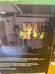 2- Halloween LED Lightshow Projection Whirl- A- Motion 1-Witches & 1-Spider/Web