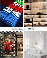 200PCS LED Module 12V DC 6500K White 1W Waterproof Decorative for Letter Signs