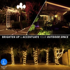 1/2″ Thick LED Rope Light 8 Mode Connectable Waterproof Ourdoor 10′-150’ft ETL