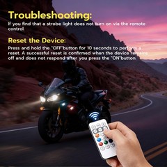 Magnetic 4-Pc Wireless LED Strobe Lights for Cars & Bikes – Waterproof, USB,