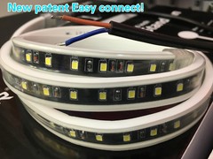 New Patent 110V 2835-120 Waterproof IP68 strip light No power supply needed! 65K