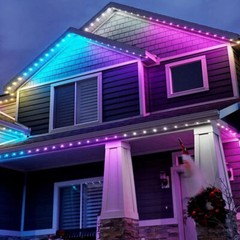 20M Smart Rainbow 200 LED Permanent Outdoor Light USB Bluetooth APP Control Kit