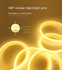 220V Waterproof Round Neon Light Energy-saving Silicone Tube Christmas Festival