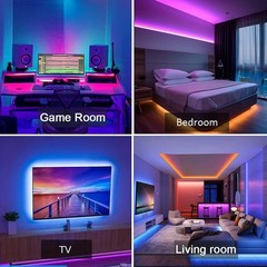 RGB LED Strip Lights 5M 10M 20M 30M APP Control Room Bedroom Light Strip