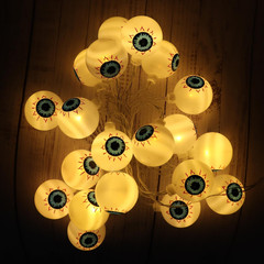 Halloween String Lights 10Ft 20 Leds Battery Operated Outdoor Decorations Eyebal