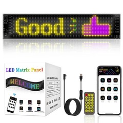 Car LED Sign Bluetooth LED Matrix Pixel Panel Programmable Flexible LED Display