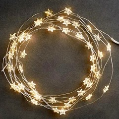 5m STARS Fairy Lights for Bedroom String USB Powered Adapter Party