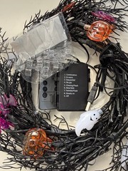 6 Ft 45 LED Halloween Willow Vine Twig Garland Decorations [8 Modes & Timer]