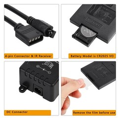Waterproof 5M 5050 RGB 300 LED Strip Light Black PCB + 20Key IR Music Controller
