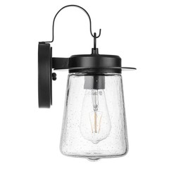 Prominence Home Ruttland Matte Black Industrial Wet Rated Outdoor Wall Sconce