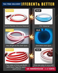YM E-Bright Led Hood Light Strip Exterior Led Strip Lights for Cars Waterproof F