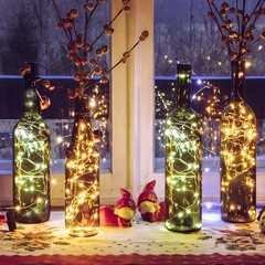 4 Pack Battery Fairy Lights with Remote, 160FT 480LED, Warm White
