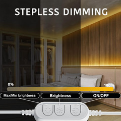 Warm White LED Strip Lights 50Ft, Dimmable 3000K, 900 Leds, 2 Rolls of 25Ft