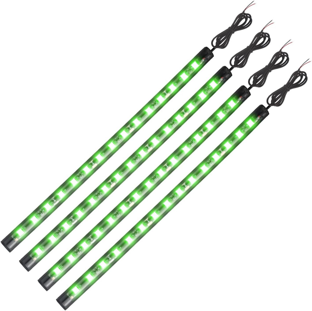 Green Led Strip Lights for Cars, 10.6 inch 27CM 5050 15 SMD Waterproof Car Under