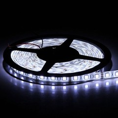 16.4ft Cool White LED Light Strip Waterproof 5050 SMD Dimmable Tape Rope Light
